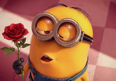 Minion preguntando ¿Quieres ser mi Valentín? - Invitación romántica interactiva